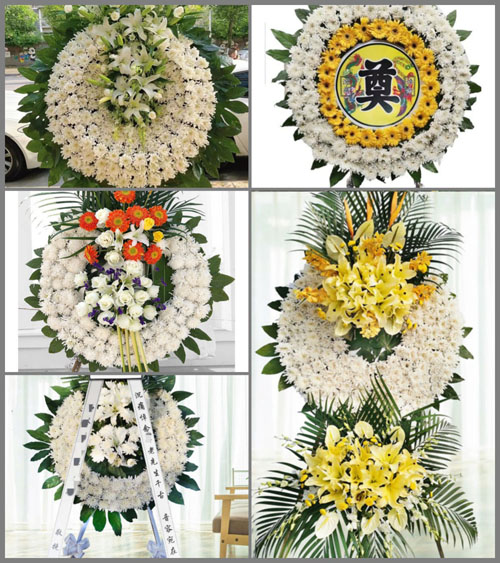 浙江省丽水松阳县赤寿乡花圈速递
